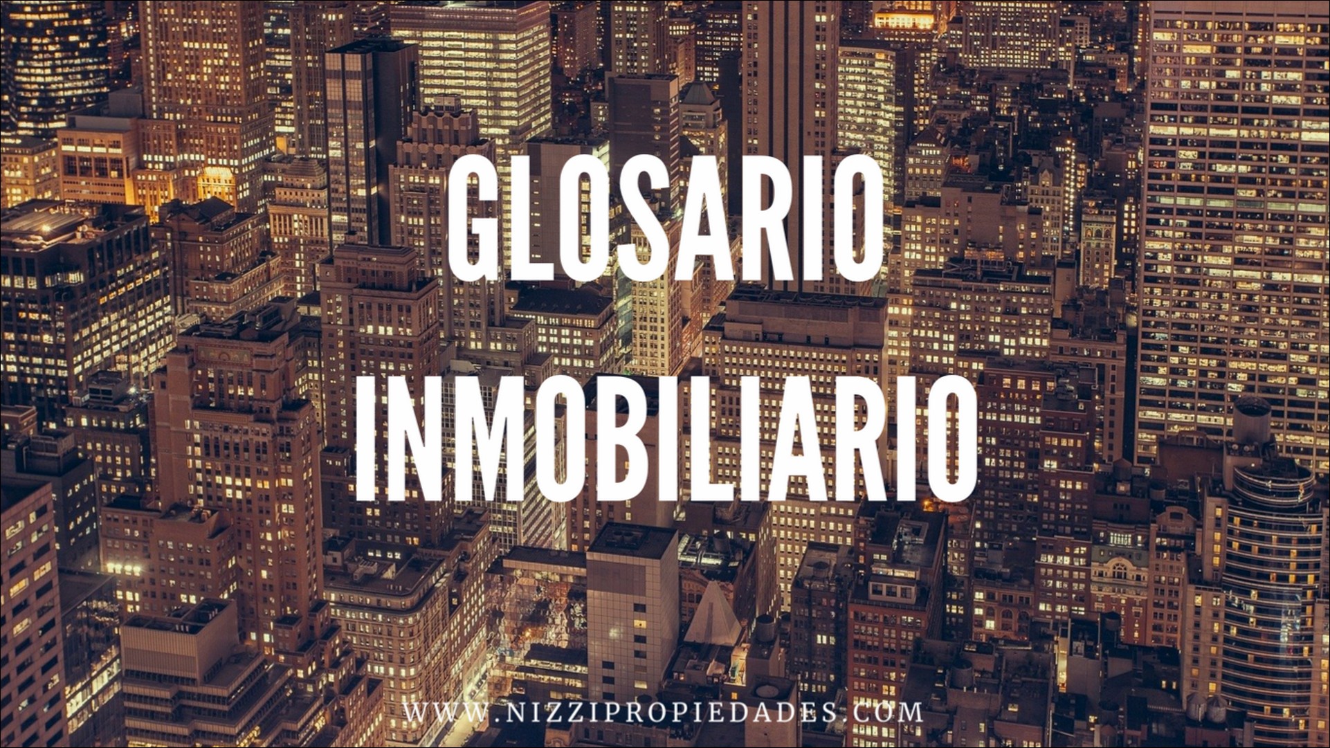 Glosario inmobiliario